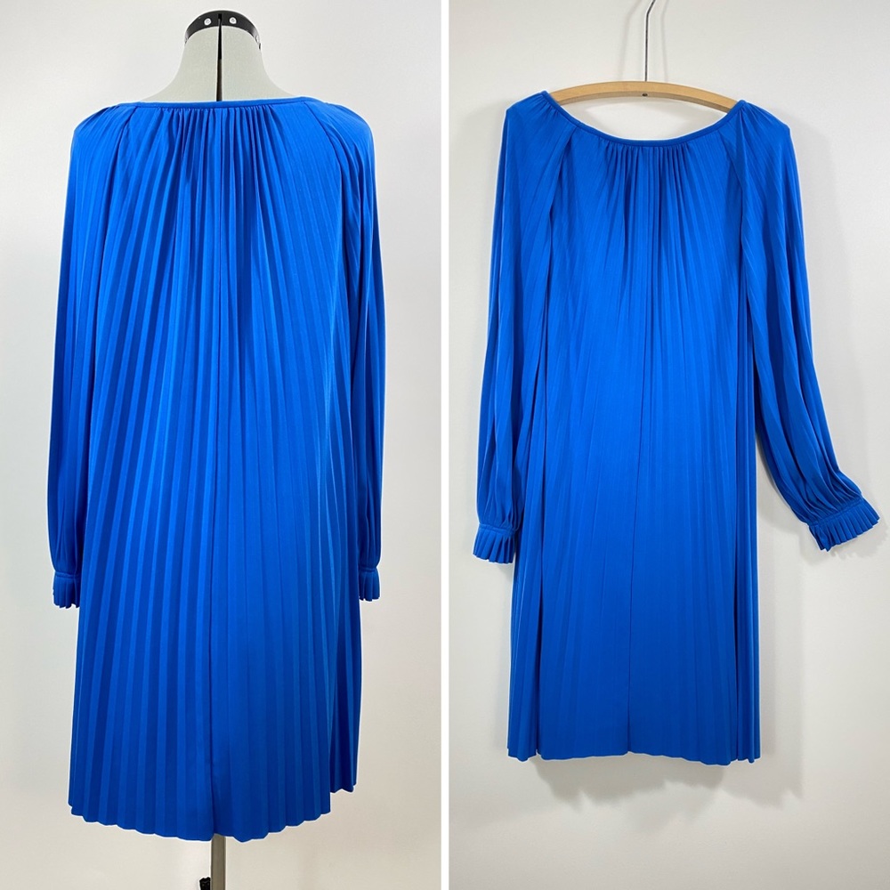 Pleated Maternity Swing Dress Flexible Belly Comfy Dressy Festive Shower Photos
